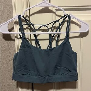 All in Motion Teal Strappy Sports Bra